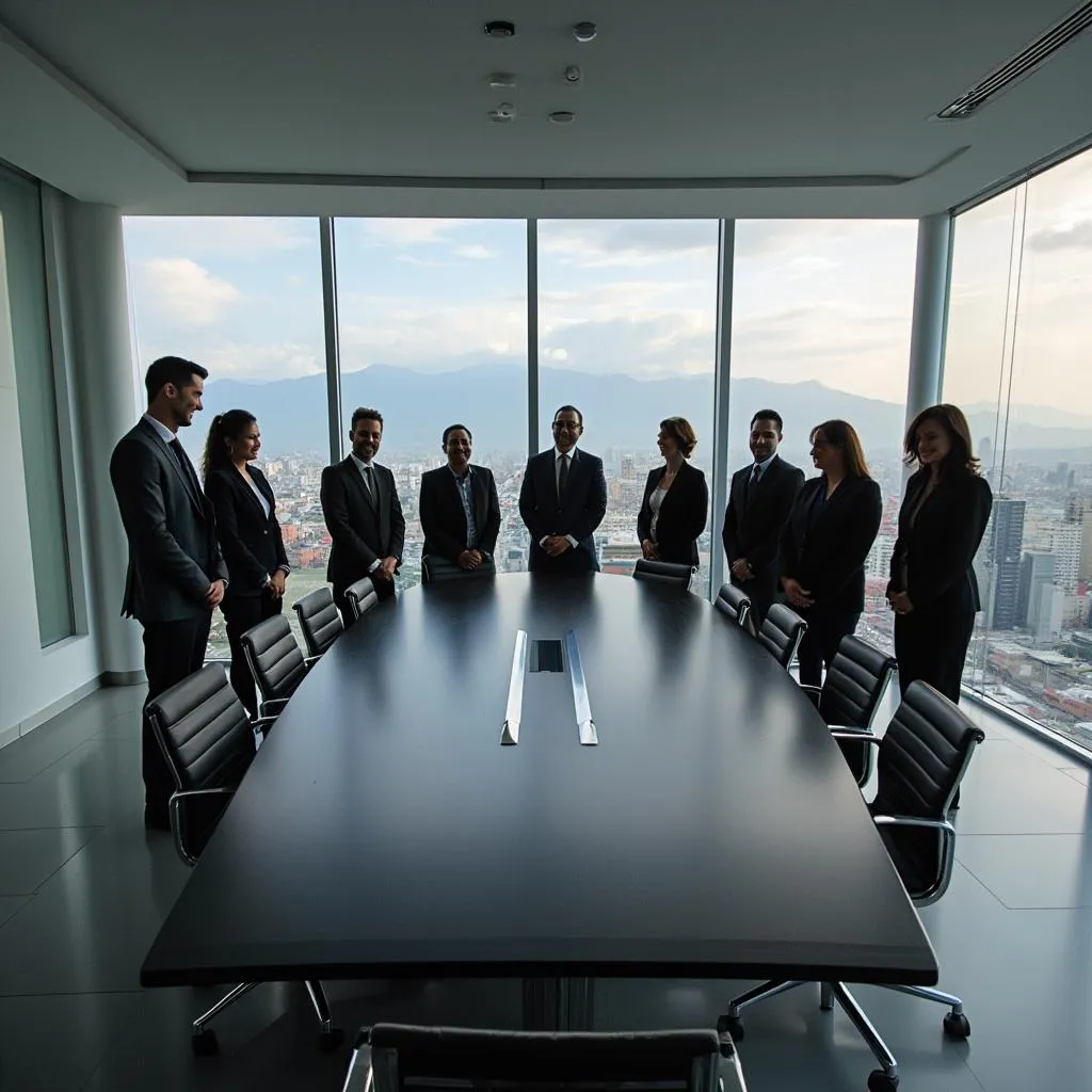 Equipo de FinConsult en oficina principal