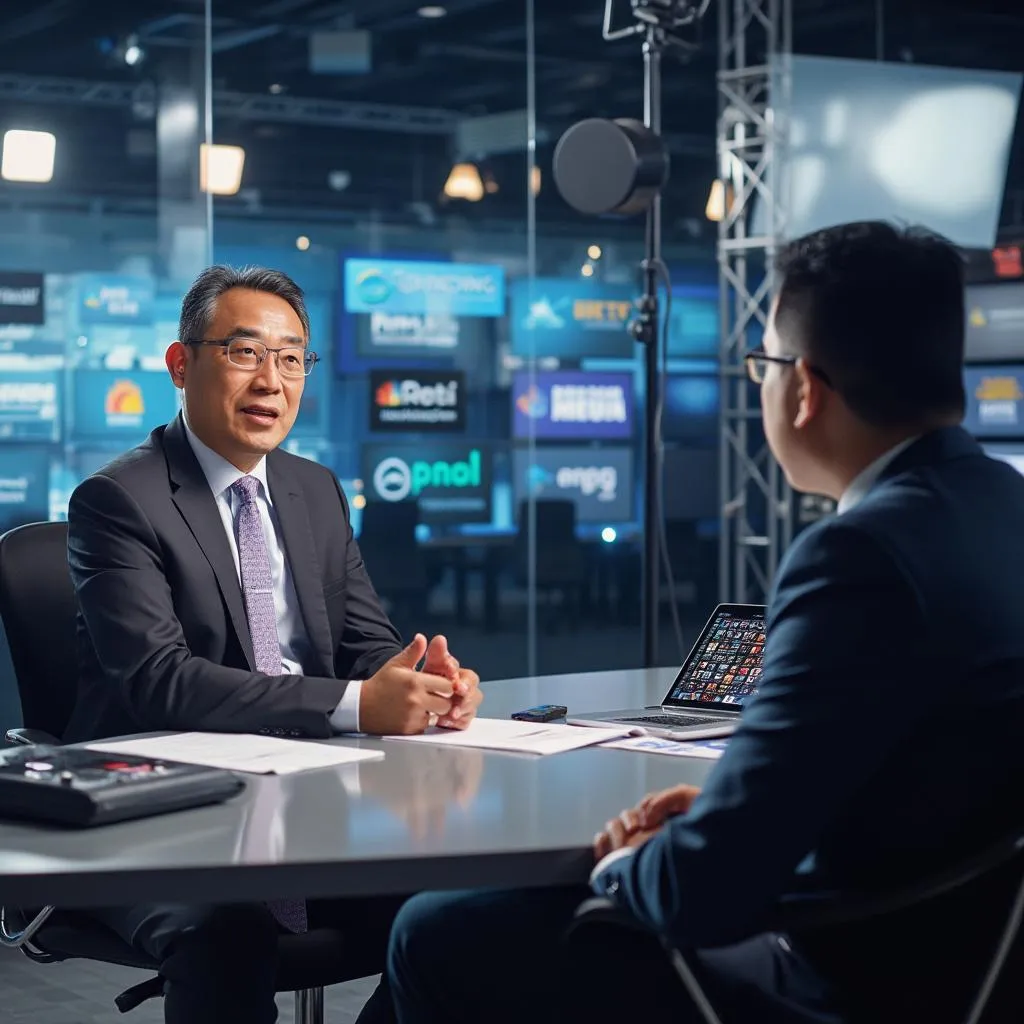 Entrevista en medio financiero